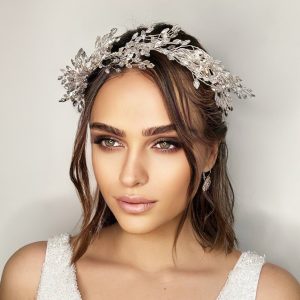 Kristal İşlemeli Gelin Saç Aksesuarı Elegant Quartz