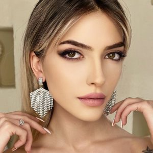 Geniş Sarkıntılı Gelin Küpesi