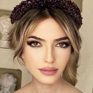 Kristal Boncuk Detaylı Gelin Tacı