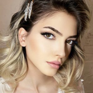 Kristal Taşlı Gelin Yan Tokası