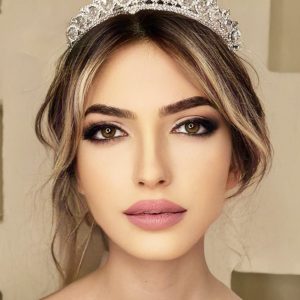 Minimal Zirkon Taşlı Helen Gelin Tacı