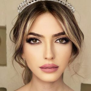 Romantik Damlalı Helen Gelin Tacı