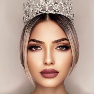 Kristal Taşlı Gelin Tacı